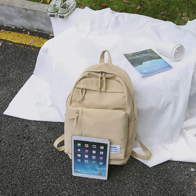 Harajuku минималистичный водонепроницаемый холщовый рюкзак маленький женский корейский студенческий рюкзак для путешествий