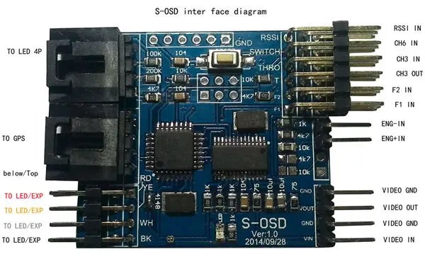 DJI RC Квадрокоптер камера Дрон запасные части S-OSD iOSD Remzibi модуль OSD для FPV NAZA Lite/V2 gps VS N-OSD