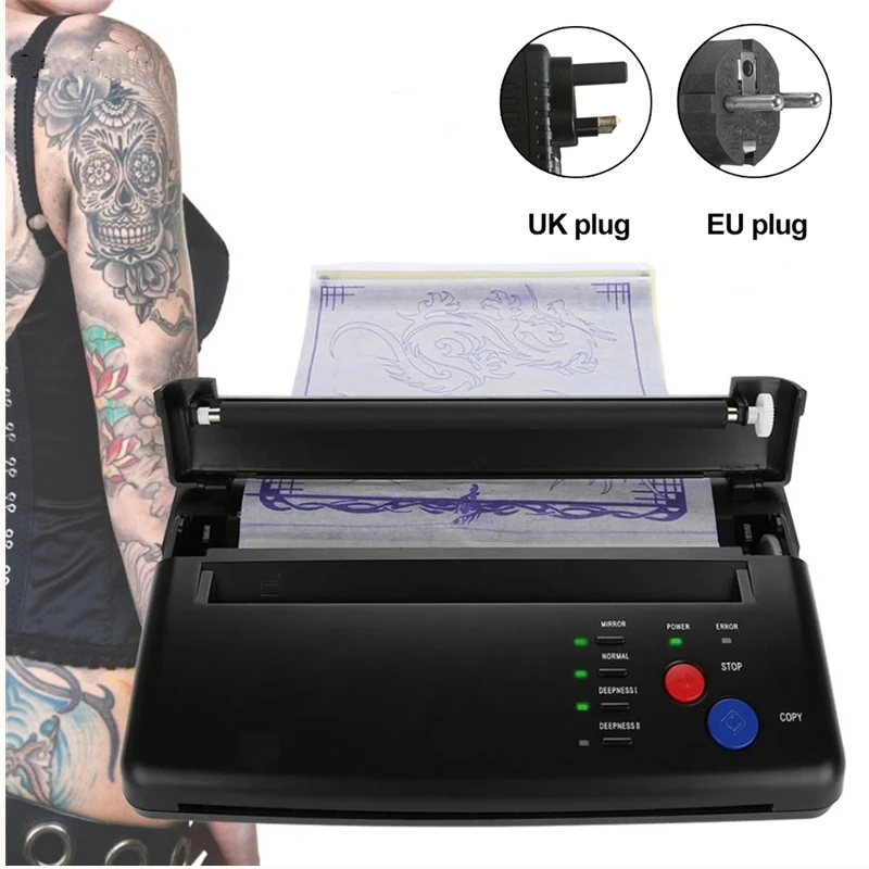 

Tattoo Transfer Machine Thermal Template Maker Printer Drawing Copier Tattoo Transfer Permanent Paper Lighter Tattoo Machine