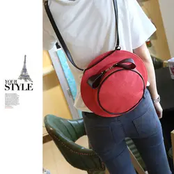 Милый шляпу Для женщин Crossbody сумка круговой Сумки Слинг сумки на плечо шляпа плеча леди Посланник Креста тела сумки BagPack бантом