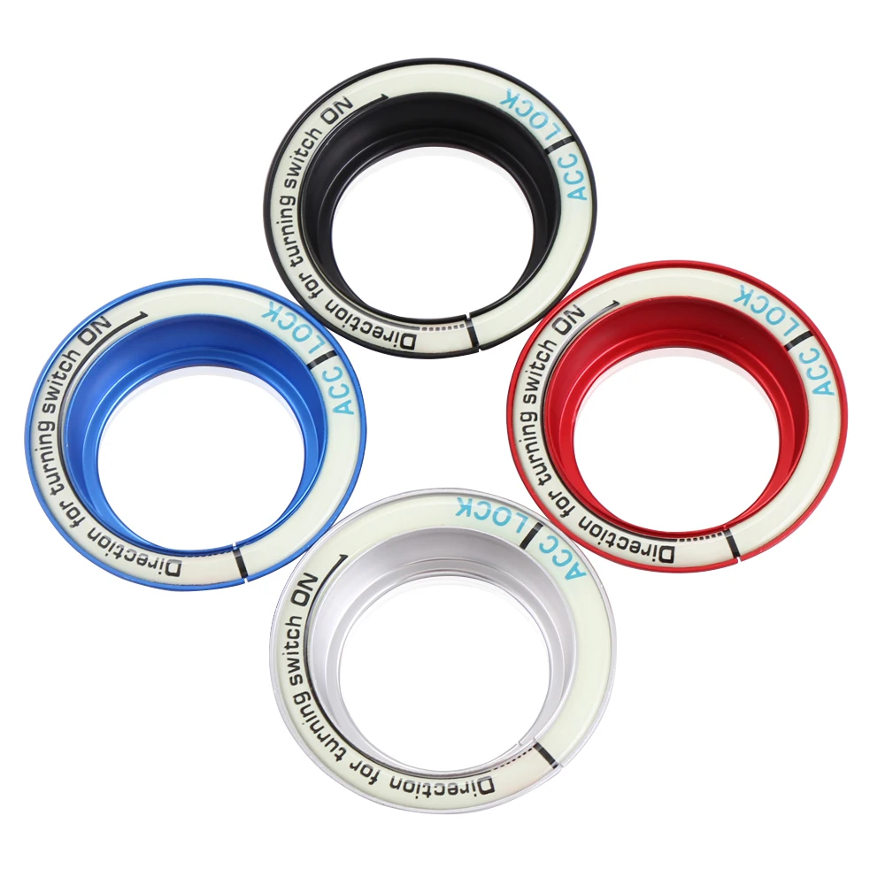 

Car-Styling Fluorescence light Key hole Circle Luminous Ignition Switch Cover For Ford Focus 2 3 4 MK2 3 4 ST Mondeo Fusion