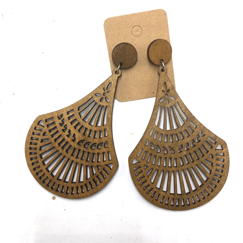 5 парт/лот африканские деревянные серьги с лазерной резкой|wooden earrings|drop earringsafrican