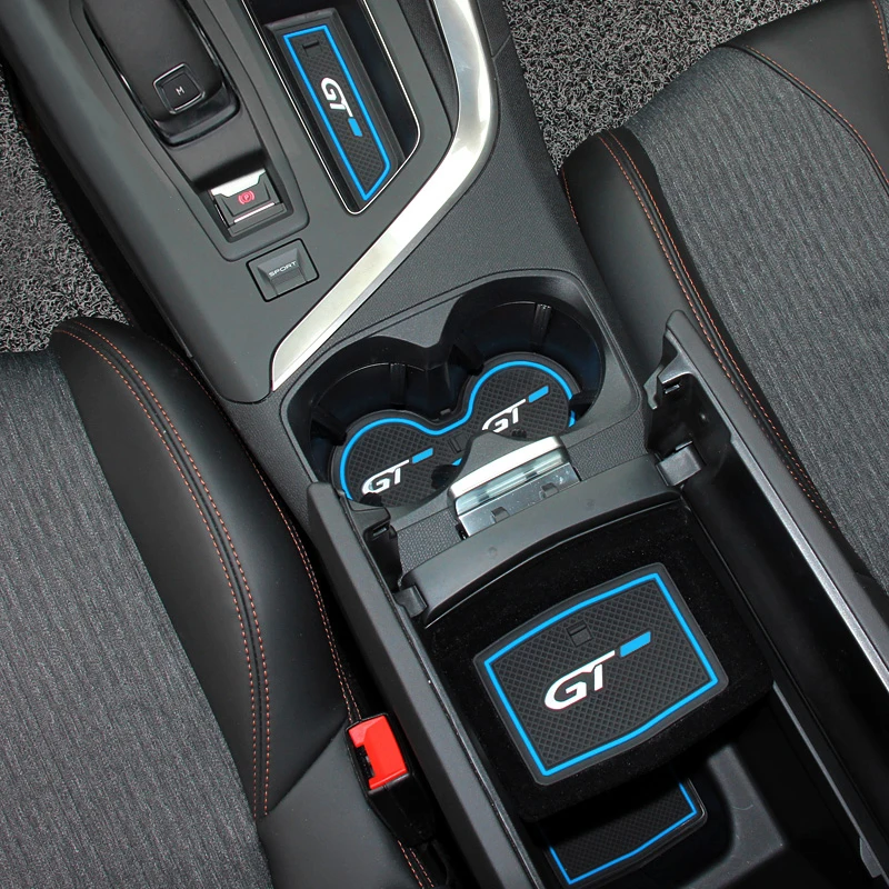 13pcs set RED BLUE WHITE font b Car b font Cup Anti Slip Mat Pad For