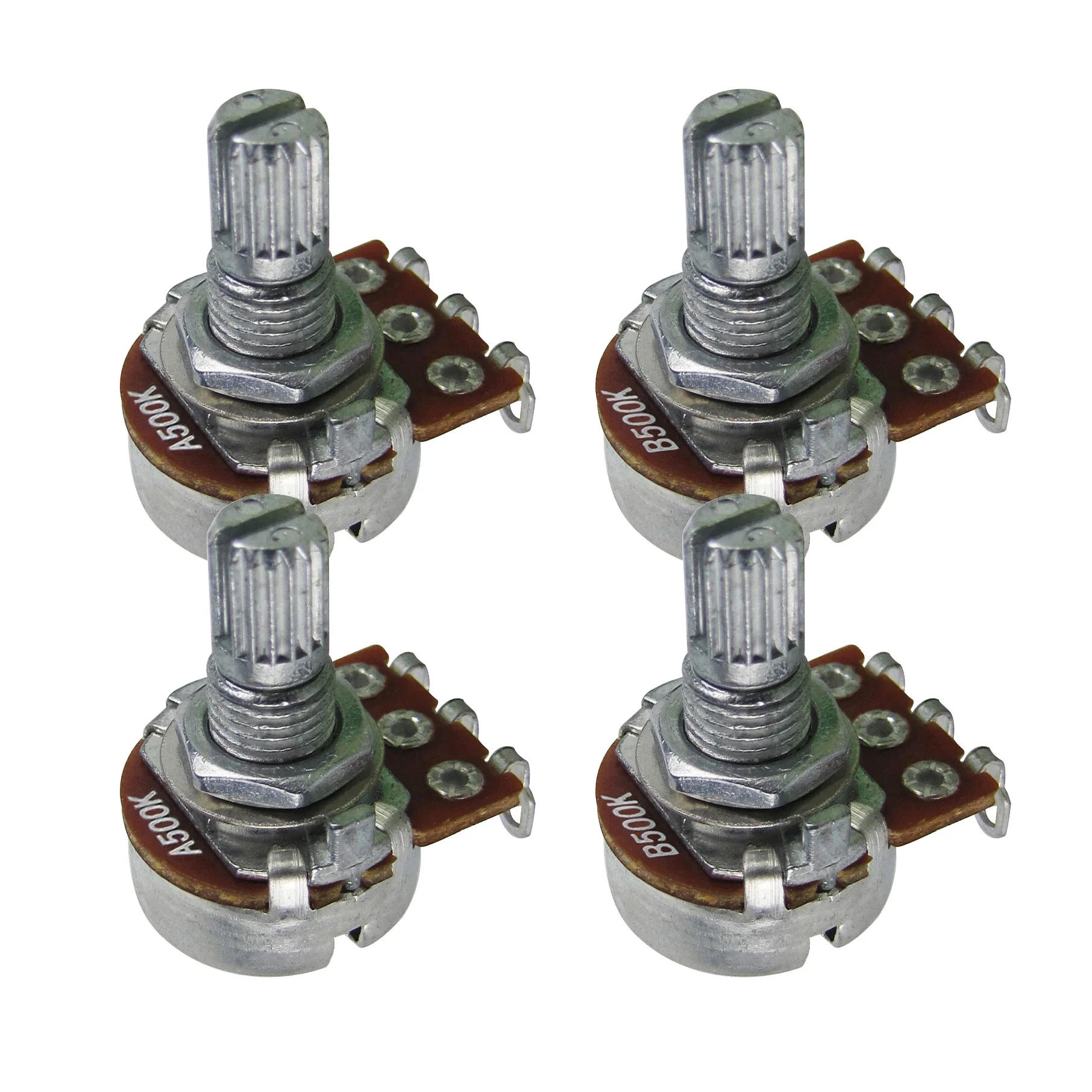 NEW 4PCS Short Split Shaft 15mm Mini Electric Bass Guitar Volume Tone