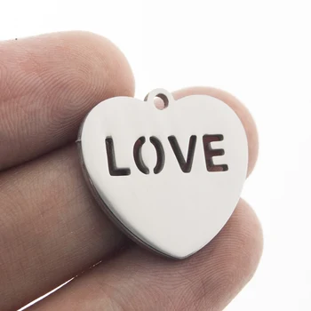 100% Stainless Steel Love In Heart Charm Pendant For Jewelry Making Love Letter Alphabet Charms Mirror Polished Wholesale 50pcs
100% Stainless Steel Love In Heart Charm Pendant For Jewelry Making Love Letter Alphabet Charms Mirror Polished Wholesale 50pcs