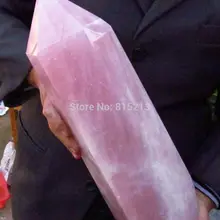 Ddh001029 долго ААА НАТУРАЛЬНОЙ РОЗОВОЙ КВАРЦЕВЫЙ ТОЧКА Исцеление