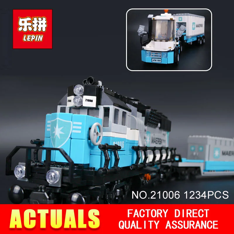 

LEPIN 21006 1234Pcs he Technic Series truck Model Building Kits Blocks Bricks for child birthday Educational Toys Model 10219