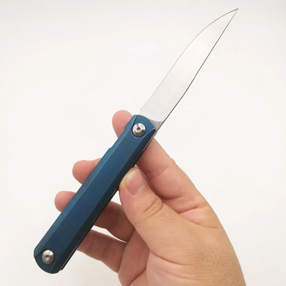 GRW Zebra MS2 Folding Knife 9Cr18Mov Blade Steel Handle Ball Bearing Pocket Knives Outdoor Survival Camping Hunting EDC Tools