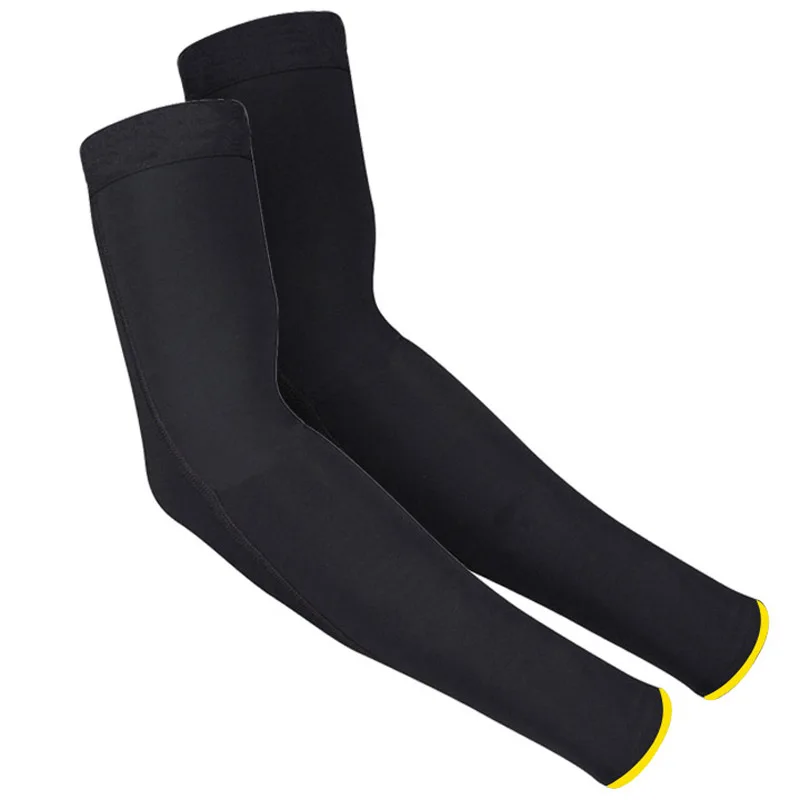 New Men Cycling Running Bicycle UV Sun Protection Cuff Cover Protective Black Yellow Blue Bike Sport Arm Warmers Sleeves 6