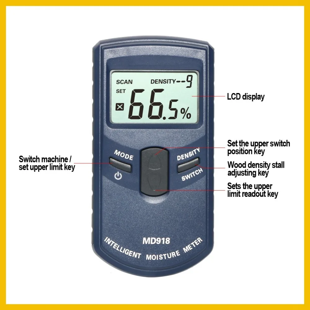 RZ Inductive Wood Timber Moisture Meter Hygrometer