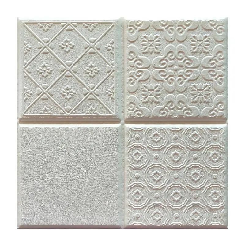 

3D Wall Tile Stickers Self-Adhesive Square Waterproof Stickers Imitation Brick Bedroom Decor Wallpaper For Kitchen Bathroom A3