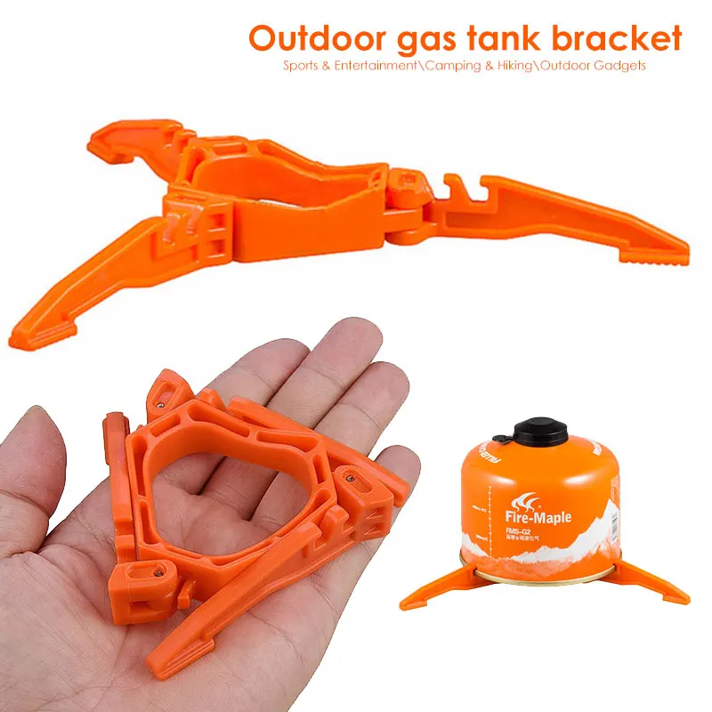 

Durable Gas Shelf Gas Direct Orange PC Canister Stand Brace Fold Camping