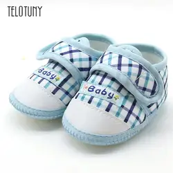 Telotuny новорожденных infantbaby Обувь для мальчиков Обувь для девочек мягкая подошва зимние теплые повседневные туфли на плоской подошве