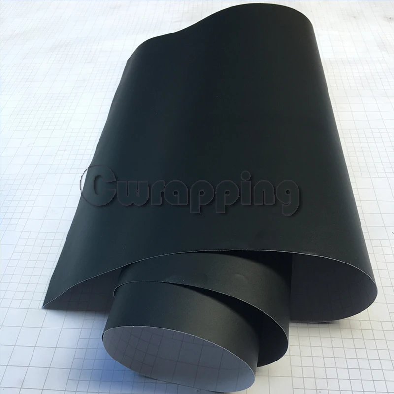 50cmx2m 3m 5m Matte Black Vinyl Car Wrap Car Motorcycle Scooter DIY Styling Adhesive Film Sheet