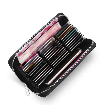 

Excellent Leather Phone Storage Bag Easy Bag Portable Exquisite Cards Storaging Organizer Smart Travel Bag Porta Moedas Wallet