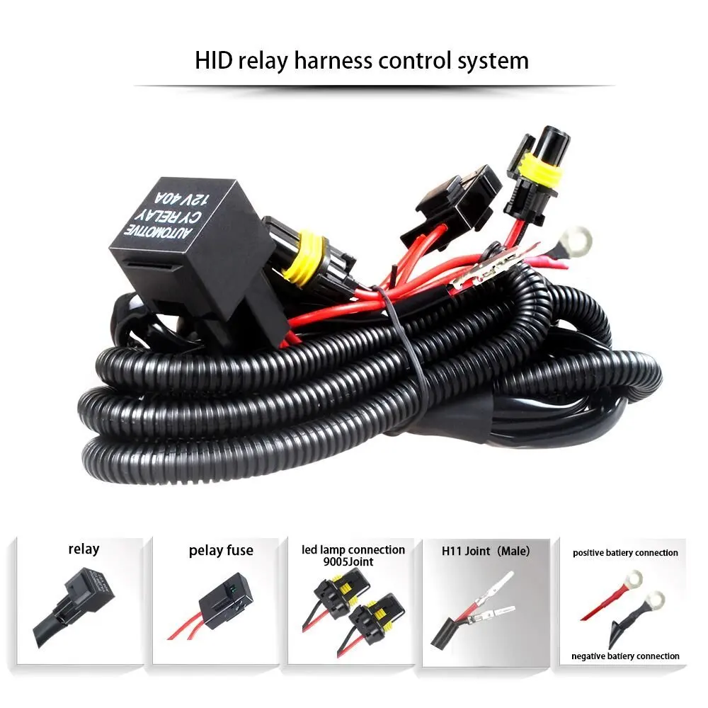 Автомобильный комплект Rouxit ксеноновые лампы H1 H3 9005 9006 HB3 HB4 880 H11 H7 реле HID жгут