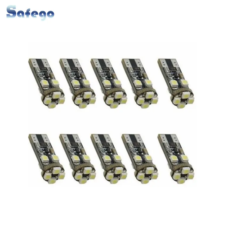 

10pcs T10 Canbus led 8SMD 1210 LED No Error 194 168 W5W T10 8SMD LED Interior Instrument Light bulb lamp White 12v