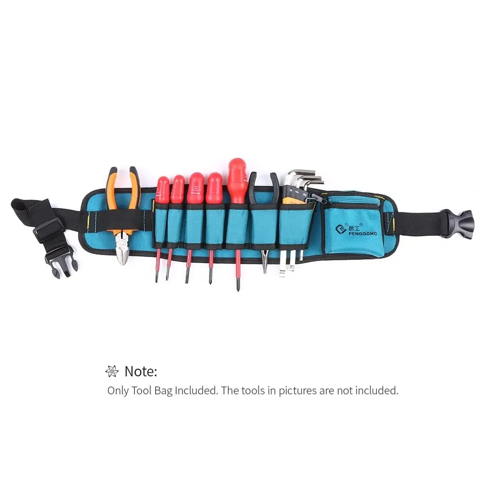 

Multi-functional Waist Tool Bag Repairing Tool Organizer with tool Belt Wearable & Waterproof for Electrician woodworking Tools