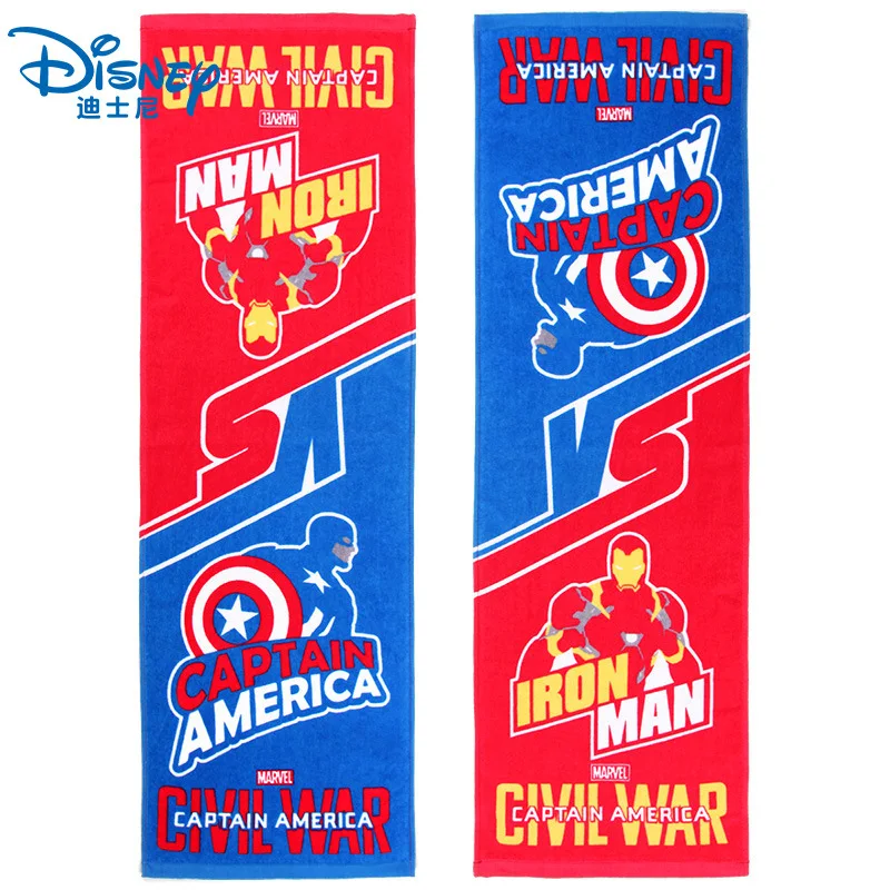 Sport towel  Gym Jogging Cotton Cartoon Towel  bath towel Iron Man Captain America The Avengers  Outdoor Adult  Children towel