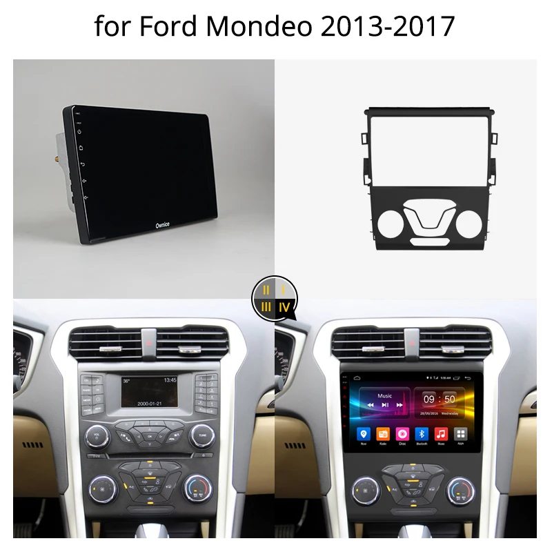 Best Ownice Octa Core Android 9.0 360 Panorama DSP 4G LTE SPDIF Car 2Din Radio GPS DVD player k3 k5 k6 for Ford Mondeo 2013 - 2017 1