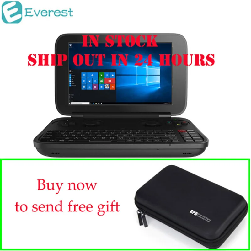 Lowest Price [In Stock]! GPD WIN Gamepad Laptop NoteBook Windows Tablet PC Handheld Game Console 4GB/64GB Video Game Player Bluetooth 4.1 