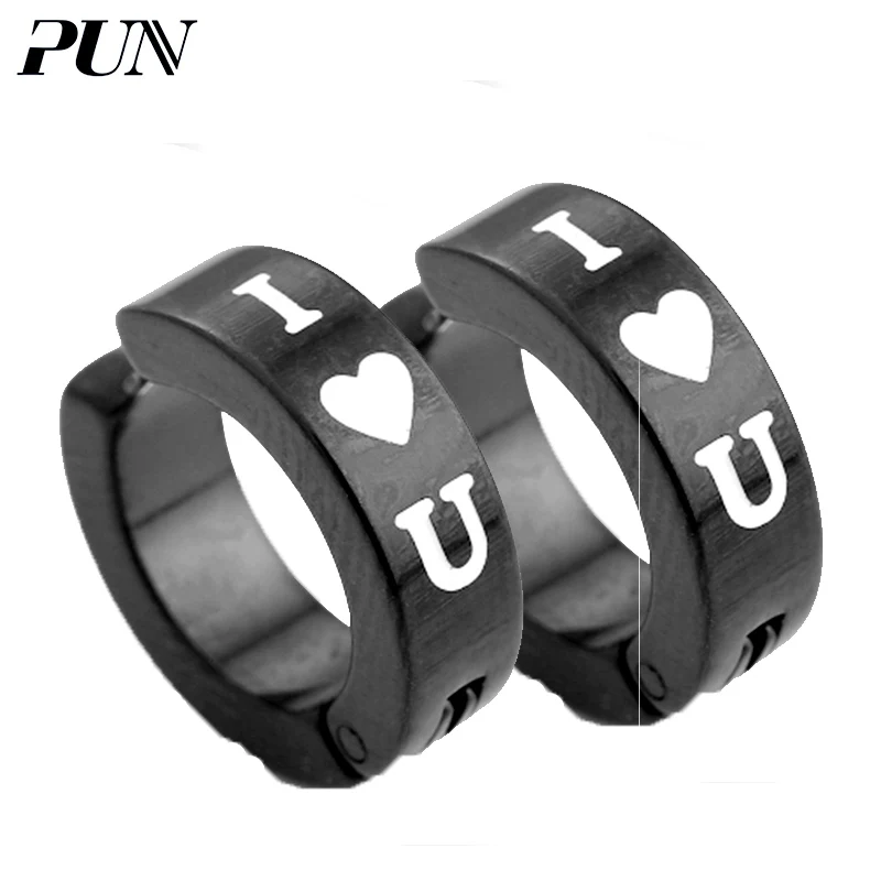 

PUN punk clip on earrings korea earring clips without hole non pierced fake funny simple earrings for men ear cuff rings