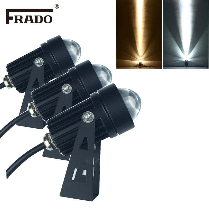 Outdoor Waterproof LED Spotlight Narrow Beam Angle LED Floodlight Spot Lamp 10W 
