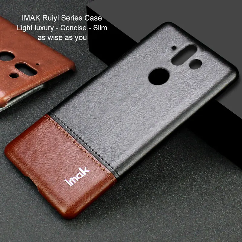 

iMak sFor Nokia 8 Sirocco Shockproof Case Hard PC Leather Back Cover for Nokia8 Sirocco Dual Sim Protective Shell Slim Coque