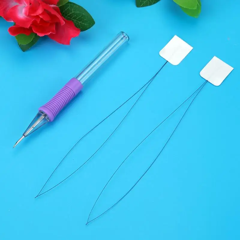 

1 Set Embroidery Felting Punch Needle Tool and Threader for Beginner Sewing Beading Needles Cloth Craft Sewing Tools Accessories