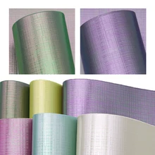20*34 см Искусственный винил Bump текстура Радужная сетка простой цвет искусственная кожа DIY лук мешок ремесло, 1Yc7284