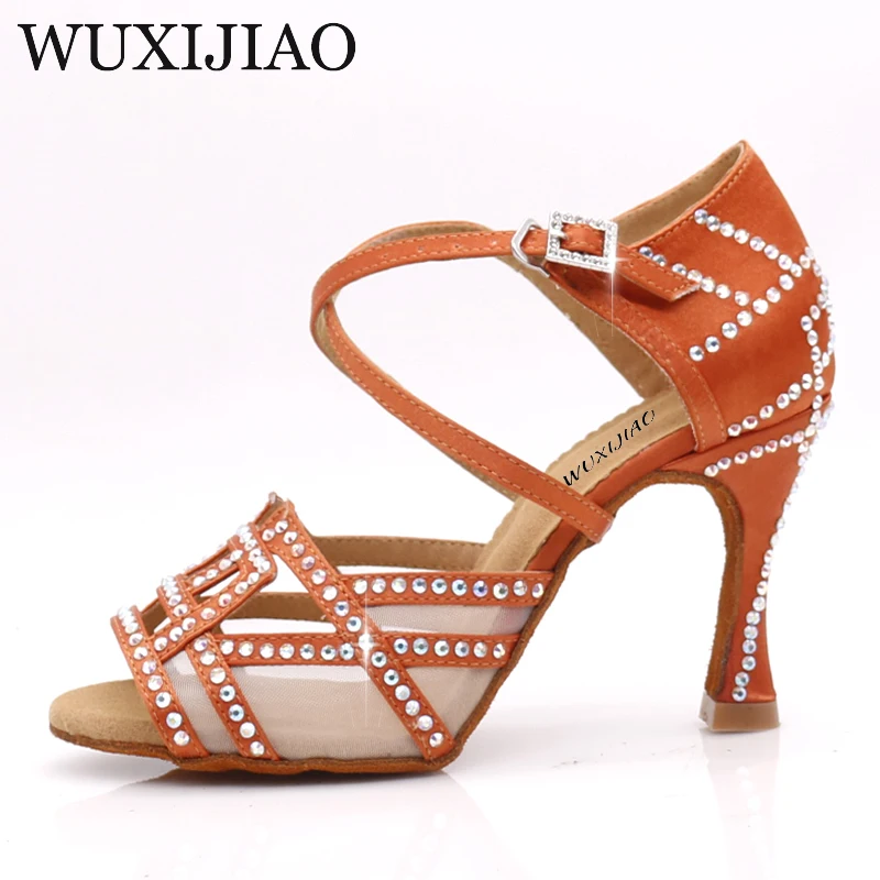 WUXIJIAO Women Ballroom Dance Shoes Salsa Latin Dancing Shoes Square Dance Shoes Samba Tango Waltz Shoes For Women Fashion