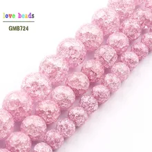 Açık mor kırık kristal takı yapımı için 6 8 10mm leylak kuvars yuvarlak boncuk Diy bilezik toptan Perles