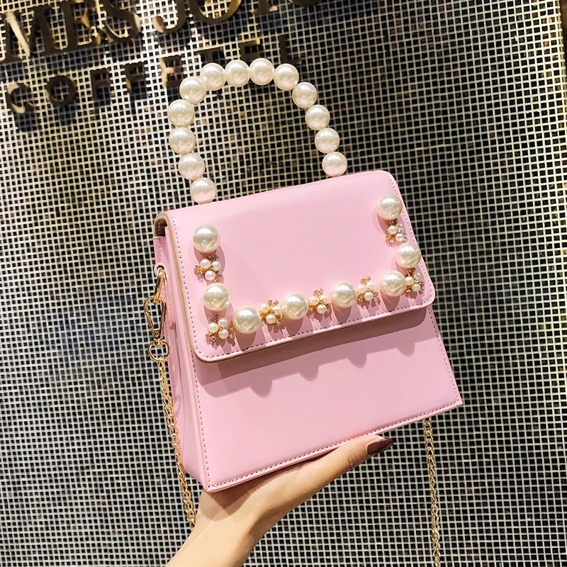

2019 Cute Tote Women bag High quality PU Leather Women's Designer Handbag Sweet Lady Chain Portable Shoulder bag Crossbody bags