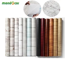 Водостойкие виниловые самоклеющиеся настенные бумажные стикеры для кухонных шкафов, полки для выдвижных ящиков, Наклейки на стены, двери, деревянные зерна, контактная бумага