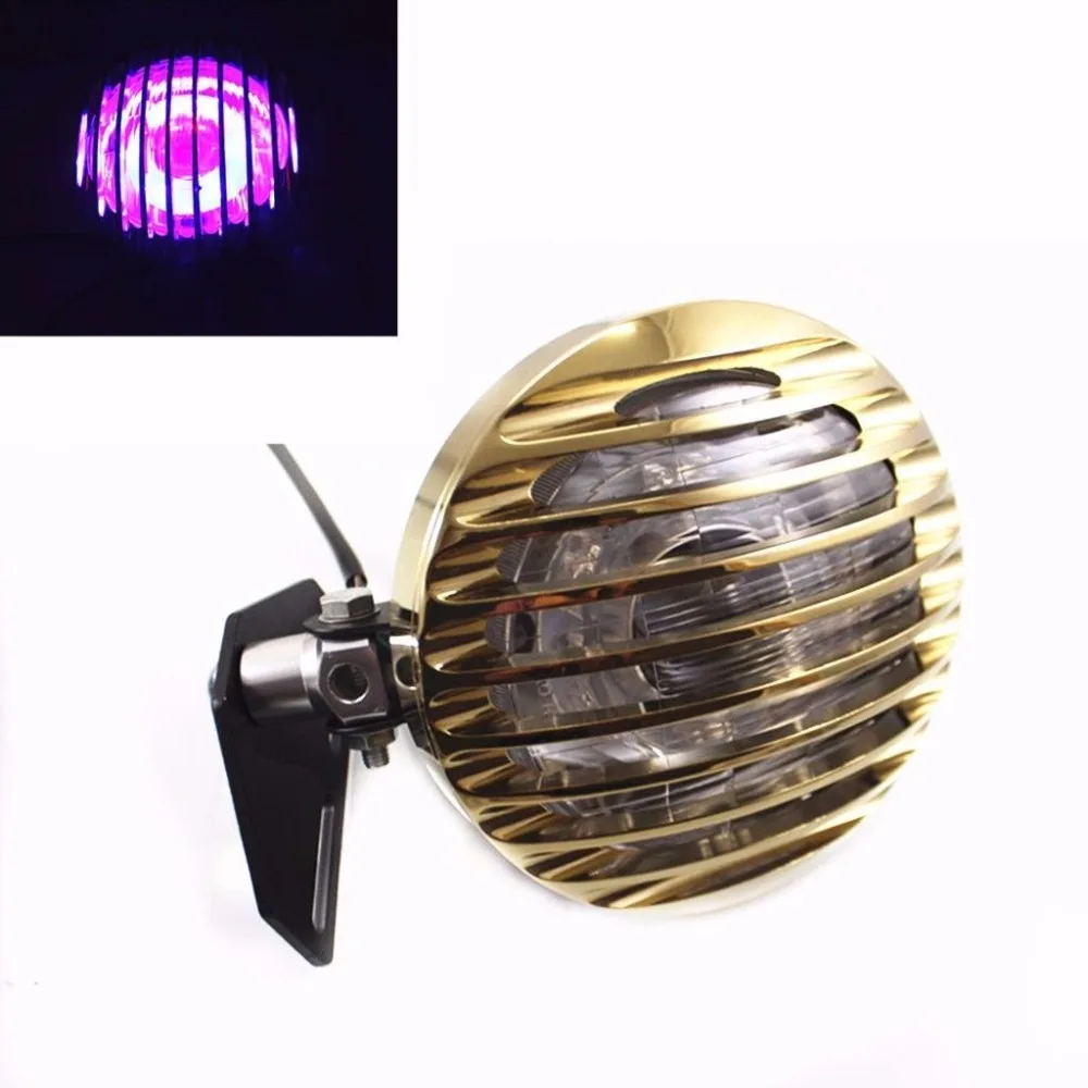 Grill Bottom Mount Demon Headlight For Harley Cruiser Choppers Touring