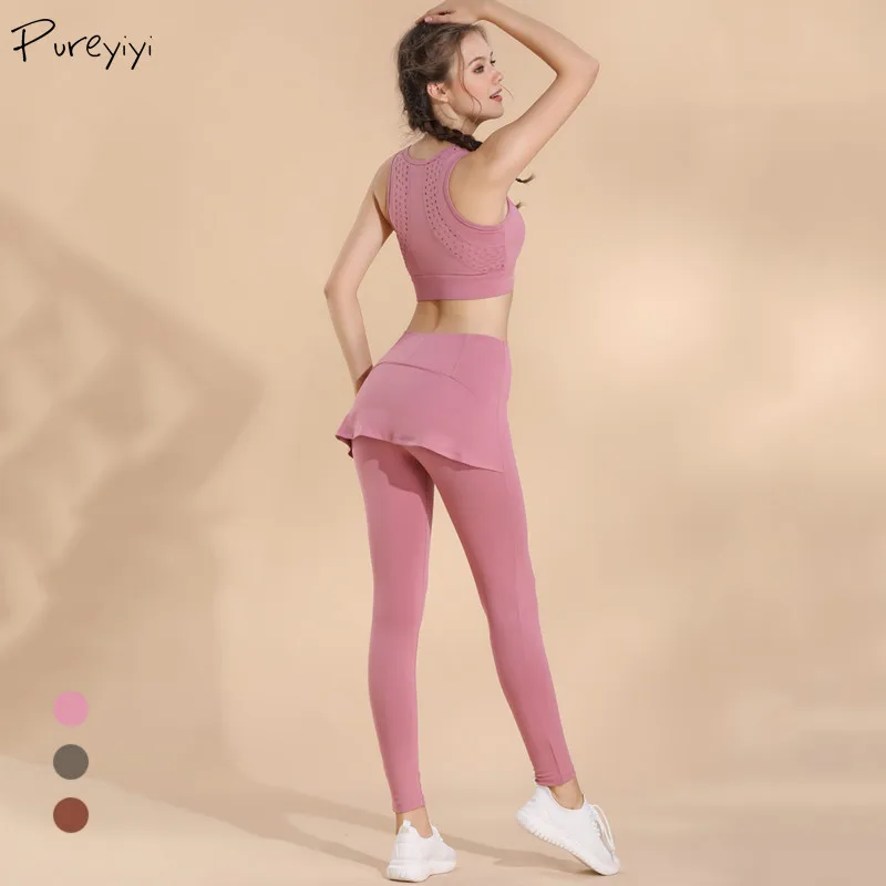 

Women Yoga Set Fitness Clothing Sexy Gym Leggings Sportswear Woman Push-up Sports Bra Two Pcs Sports Suits Runing Sets Female