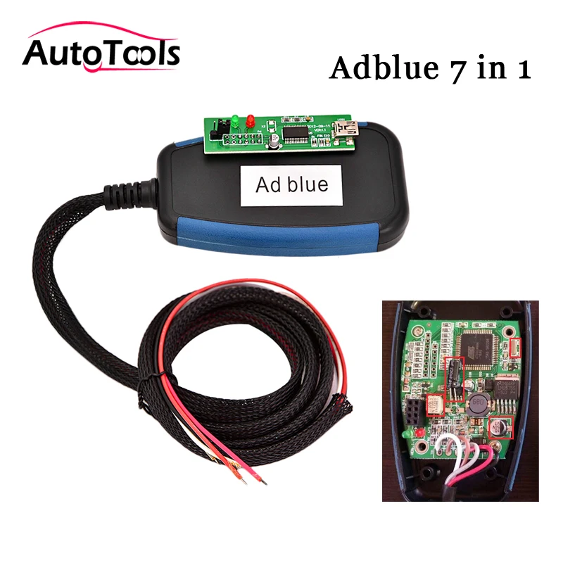 

Top quality adblue emulator 7 in 1 With Programming Adapter for 7 kinds trucks code reader via free shipping