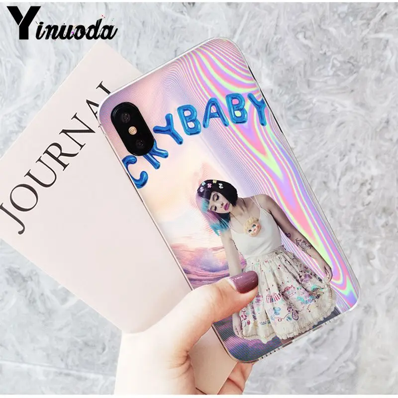 Yinuoda Melanie Martinez Cry baby мягкий силиконовый черный чехол для телефона для iPhone 5 5Sx 6 7 7plus 8 8Plus X XS MAX XR