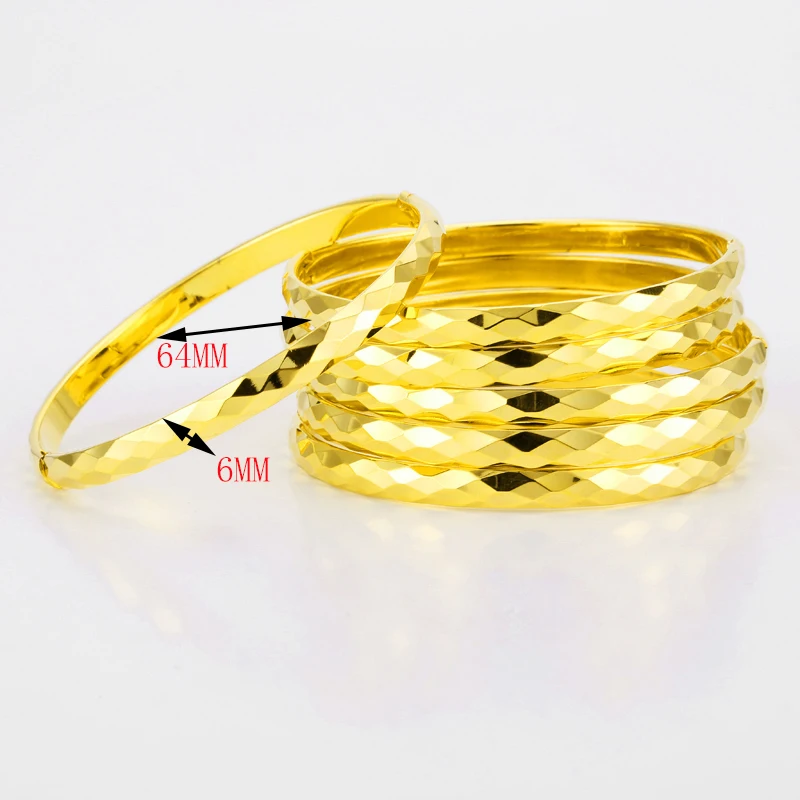 Браслет для женщин и мужчин 6 мм корейский золотой золотой|design gold bangles|gold banglegold