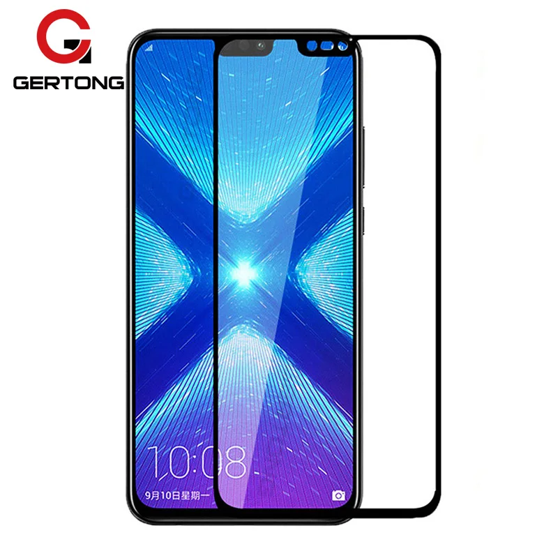 Защитное стекло GerTong закаленное с полным покрытием для Huawei Honor 8A 8X 8C 10 Lite Play 7X 7C 7A Pro