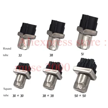 Кухонная полка 30 32 38 50 51 63 круглая Квадратная Стальная обертка квадратные ножки пластиковый стул стол пустая Концевая Трубная вставка напольный винт на