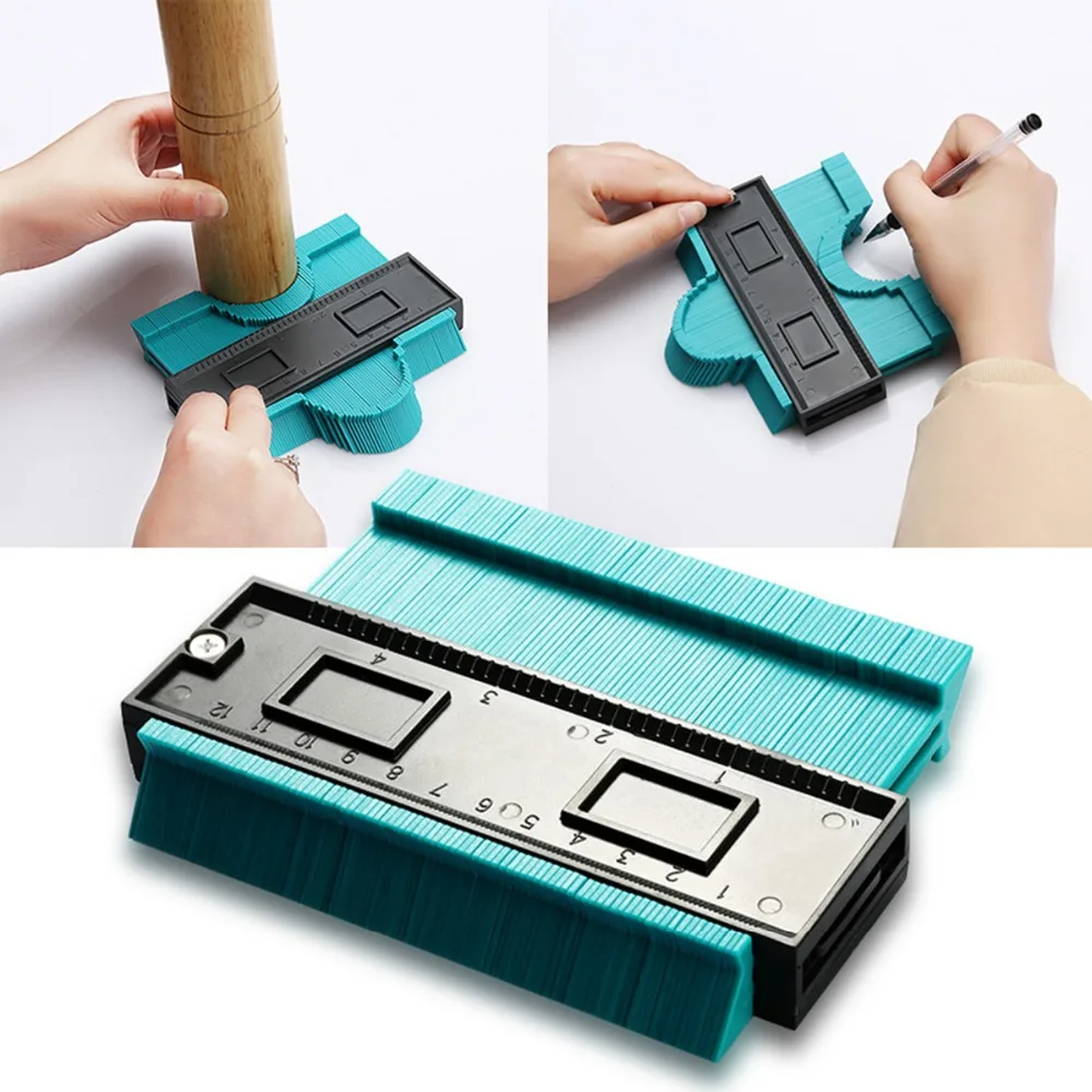 

Plastic Profile Copy Gauge Contour Gauge Duplicator Standard 5" Width Wood Marking Tool Tiling Laminate Tiles General Tools