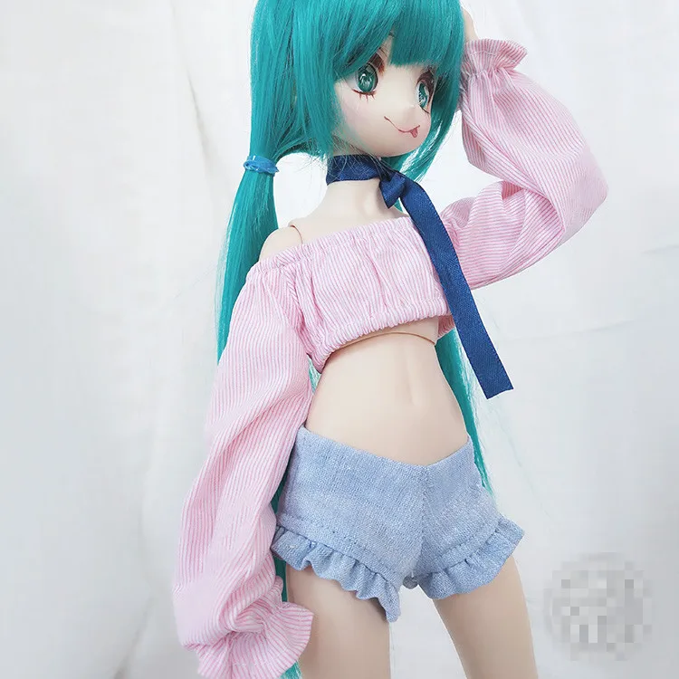 Футболка с открытыми плечами для BJD 1/6 YOSD 1/4 MSD 1/3 SD16, Одежда для кукол CWB152