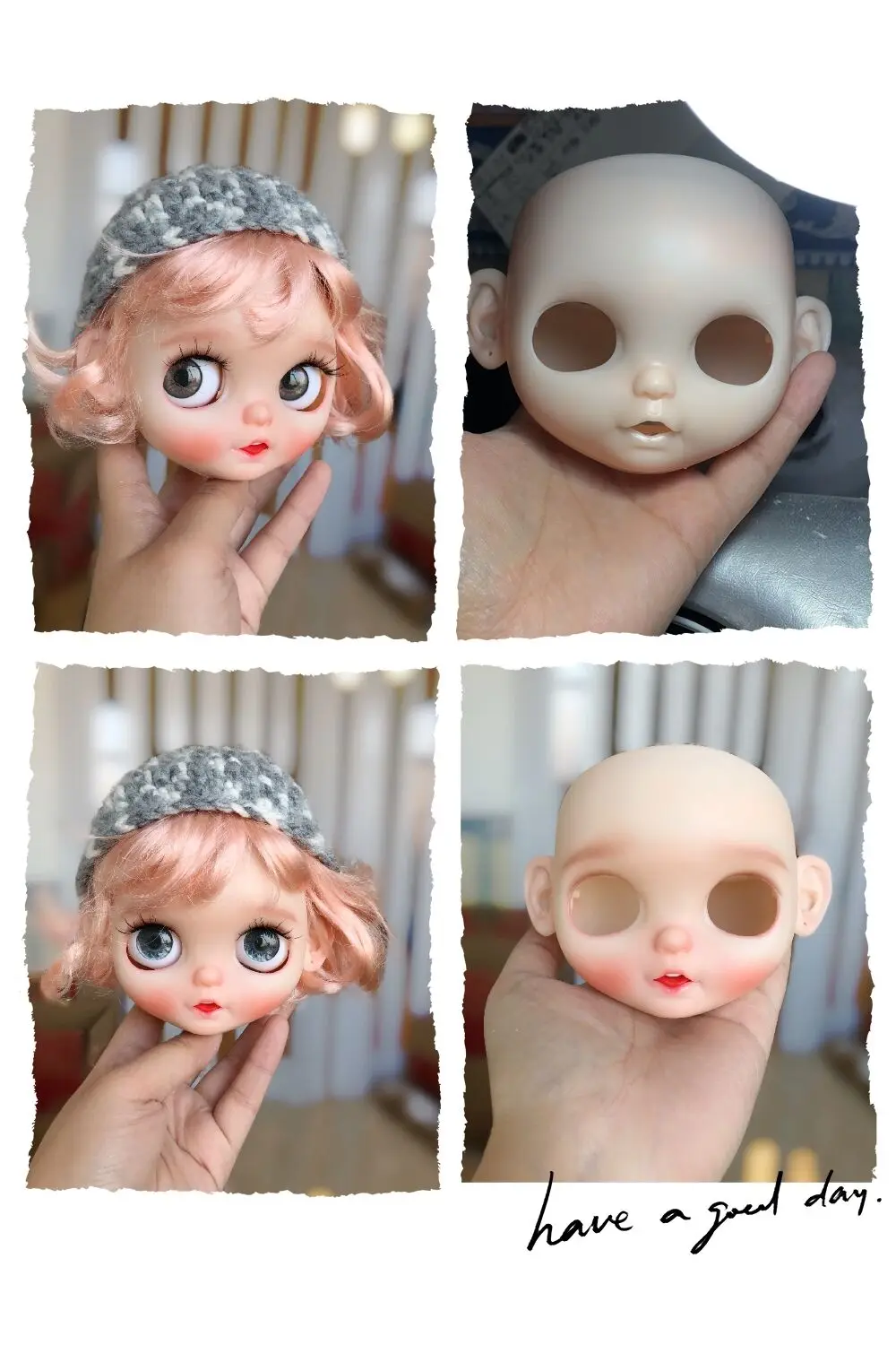 

Blyth girl Customized doll Transparent face NO.WS07