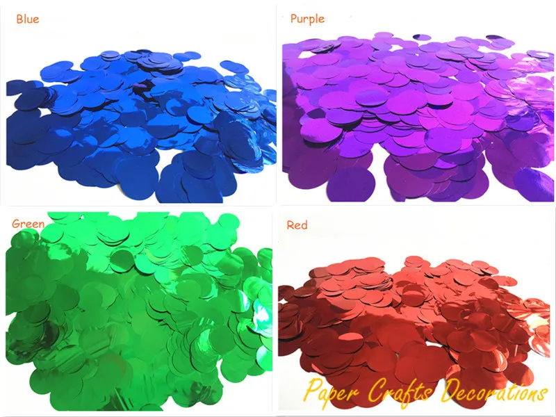 

1inch=2.5cm 1kg/lot Colorful Round Metallic PVC Confetti Dots Throwing Event Wedding Graduation Decorations