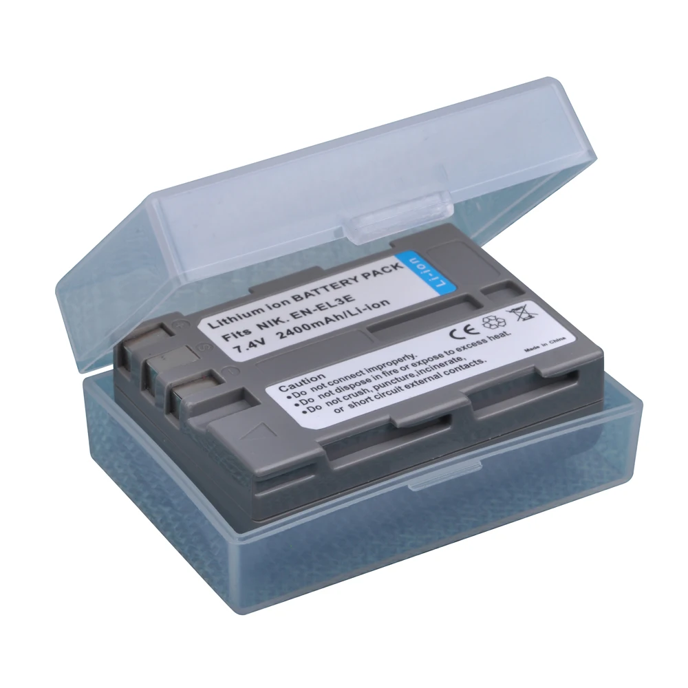 

1Pcs 2400mAh EN-EL3e EN EL3e ENEL3e Batteries for Nikon D30 D50 D70 D70S D90 D80 D100 D200 D300 D300S D700 Digital Camera