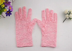 Новые Для женщин летние Защита от Солнца защиты Кружево Прихватки для мангала женские сексуальные варежки Прихватки для мангала цена - Цвет: pink01