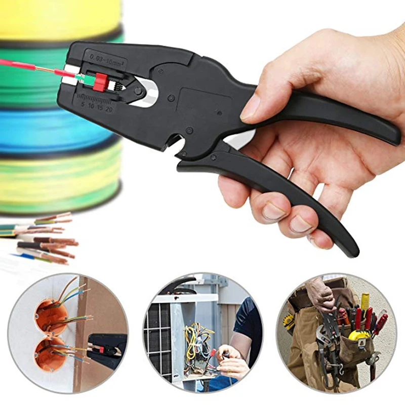 KALAIDUN Wire Stripper and Cutter Automatic Insulation Wire Stripping Tool ElectricianStripping Pliers Multi-purpose Universal5