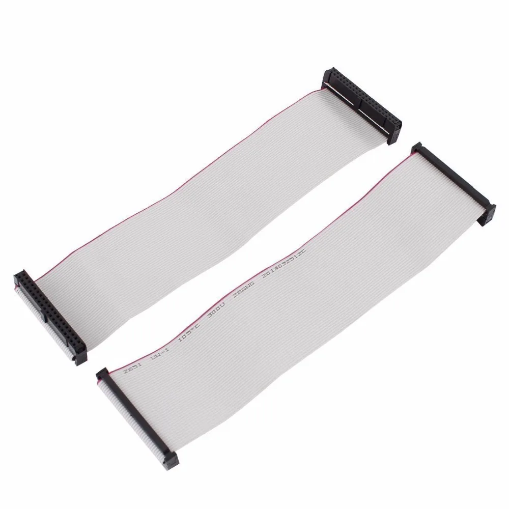 2pcs 40 Pin Female to Female IDE PATA Flat Ribbon Cable 15cm in