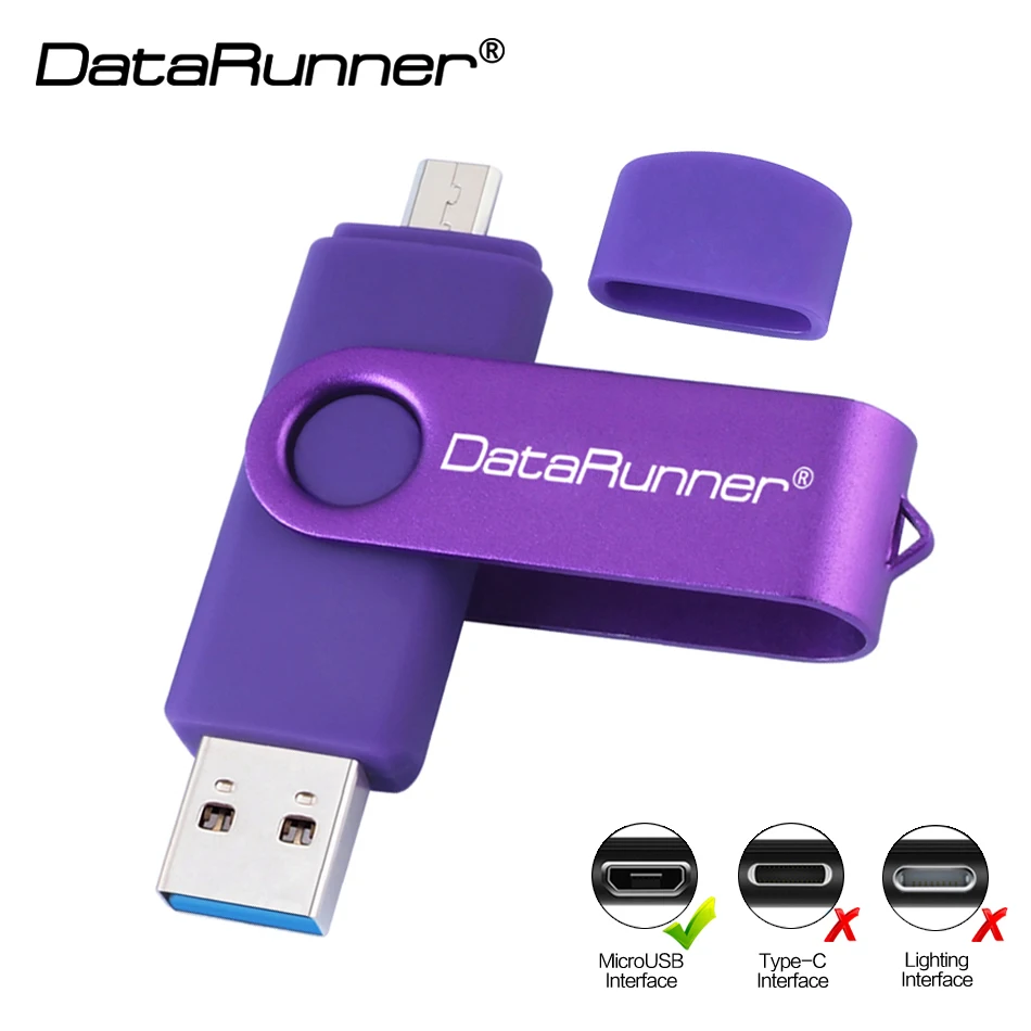 Новый Usb 3 0 DataRunner OTG USB флеш накопитель высокоскоростной 32 Гб 64 128 ГБ 256 Микро флешка